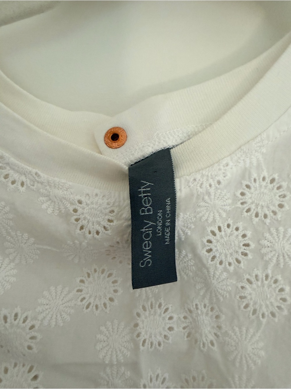 Sweaty Betty White Eyelet Tank & Shorts Set - Picture 6 of 7